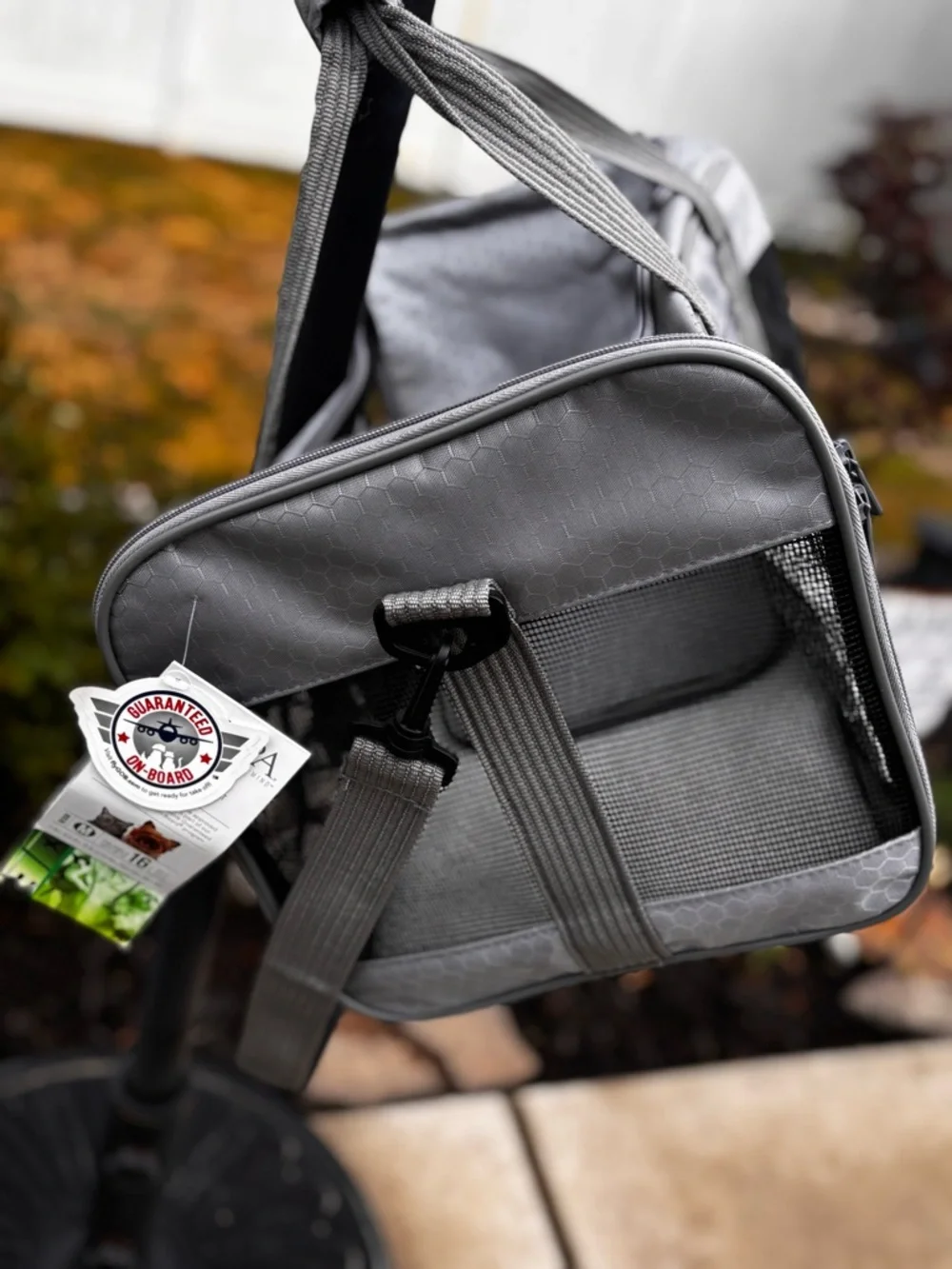 Sherpa Gray Small Pet Carrier ( dogs or cats up to 16 lbs) NWT